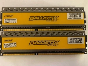 BALLISTIX 8GB KIT (4GBX2) DDR3-1333MHz PC3-10600 1.5V BLT4G3D1337DT1TX0.16FM - Picture 1 of 2