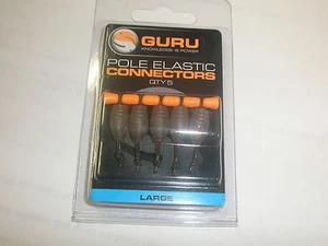 Conectores elásticos poste Guru 5 piezas TODOS LOS TAMAÑOS aparejo de pesca - Imagen 1 de 1