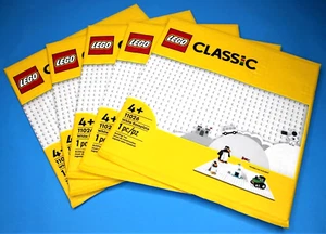 LEGO® Classic White Baseplate 11026 Building Kit for Kids Lot of (5) - New - Picture 1 of 4