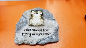 ⭐️⭐️⭐️⭐️⭐️ Roman Garden Yard Decor "Owl Always love Sitting In My Garden" #65473 - Picture 1 of 3