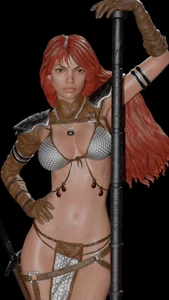 Red Sonya Statue 3D Printed Kit Unpainted/Unassembled - Picture 1 of 9