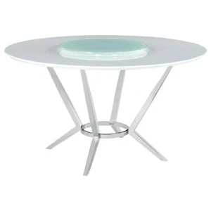 Abby 5-piece Dining Set White and Light Grey - Picture 1 of 10