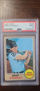 1968 Topps PSA 9 Mickey Stanley Tigers