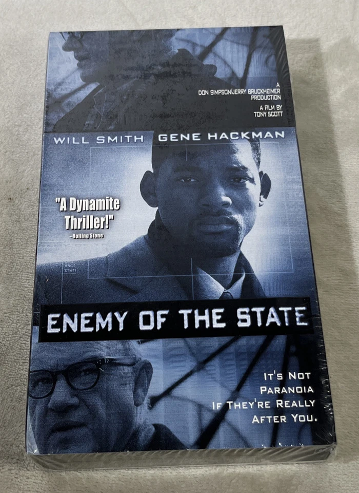 Enemy Of The State Will Smith Gene Hackman Regina King 1992 VHS SEALED - Image 1 of 4