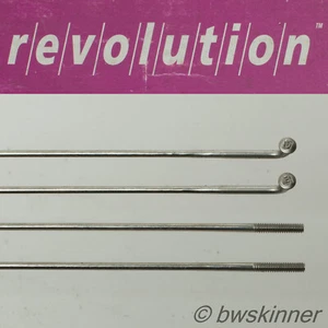 2x Radios DT Swiss Revolution. 1,8 / 1,5 mm. 256mm. Plata. J-Bend. - Imagen 1 de 1