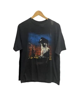 Vintage 80s Johnny Winter Tour 1988 XL Blued Rock Sun Faded T-Shirt - Picture 1 of 4