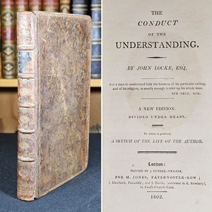 1802 The Conduct of the Understanding By John Locke PHILOSOPHY Scarce Edition - Picture 1 of 14