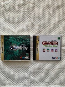 Sega Saturn Grandia Digital Museum 2 piece Set NTSC-J