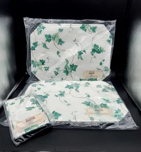 Waverly English Ivy Set of 8 Cotton Placemats and 4 Napkins New Sealed - Picture 1 of 5