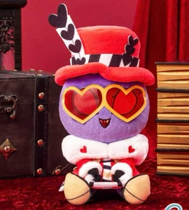 Peluche pupazzo Hazbin Hotel Valentino seduto giocattolo 20 cm rotondo uno 2025 - Foto 1 di 1