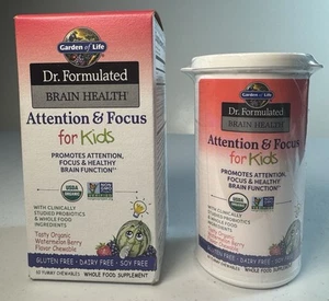 Garden of Life Dr. Formulated Attention and Focus for Kids 60 Chewables - Picture 1 of 3