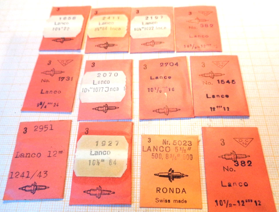 Vintage Watch Parts Unruhwellen für LANCO Langendorf 64 500 22 1077 1241/43 - Image 1 of 1