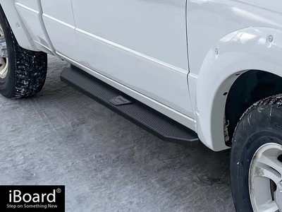 Pasos laterales negros APS Premium 6" aptos para Ford Ranger Mazda B Super Cab 98-11 2 puertas Foto 1 de 4