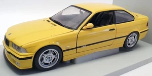 UT Models 1/18 Scale Model Car 180 022300 - 1996 BMW M3 Coupe - Yellow - Picture 1 of 6