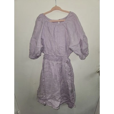 Льняное фиолетовое платье для девочек Zara 13-14 164 - Изображение 1 из 3