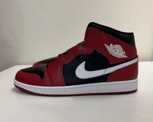 Nike Air Jordan 1 Mid 2024 Mens Sz 15 Gym Red Black White DQ8426-061 NEW!!! - Picture 1 of 11