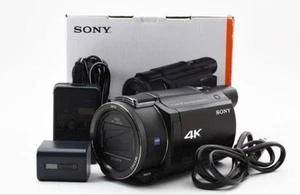 Sony FDR-AX55 4K handy cam Camcorder Black All Function Tested SET From Japan - Picture 1 of 8