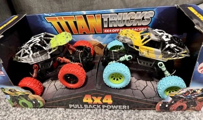 Titan Trucks 4x4 Off-road Racers Monster Trucks Pullback Power BNIB - Image 1 of 4