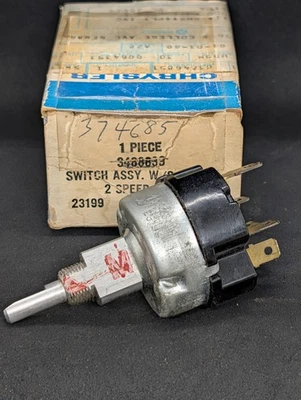 НОВЫЙ ИЗ СТАРЫХ ЗАПАСОВ 1973 1974 DODGE PLYMOUTH КОРПУС 2 СКОРОСТИ ВЫКЛЮЧАТЕЛЬ СТЕКЛООЧИСТИТЕЛЯ 3488839 - Изображение 1 из 4