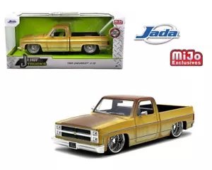 Jada 1:24 1985 Chevrolet C10 Pickup with Daytona Wire Wheels – Patina Rust 35860 - Picture 1 of 1