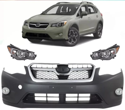 Front Bumper Cover & Grille Assembly Kit For 2013-2015 Subaru XV Crosstrek Foto 1 de 4