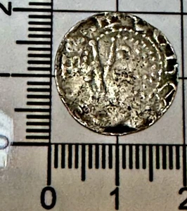 X292X: Schottischer Wilhelm der Löwe gehämmerter mittelalterlicher Silberpfennig, Spink 5029 - Bild 1 von 3