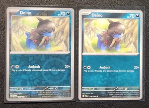 2x Deino 138/193 (1 reverse holo) Pokemon card SV Paldea Evolved common NM - Picture 1 of 1