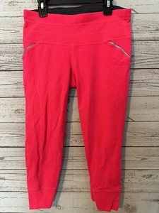Leggings recortados rosa caliente talla S pequeño entrenamiento yoga correr - Imagen 1 de 6