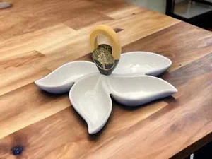 Weißes Blatt Bonboniere - Bild 1 von 4