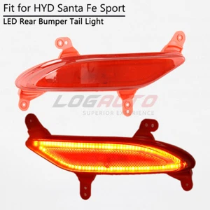 For Hyundai Santa Fe Sport 2013-16 LED Rear Bumper Reflector Tail Light Fog Lamp - Picture 1 of 9