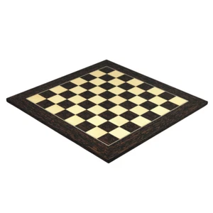 Tiger Ebony Chess Board 20 Inch - Picture 1 of 4