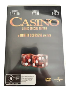 Casino DVD (1995) Crime Drama 2 Disc Special Edition Robert De Niro -VGC a4 - Picture 1 of 3