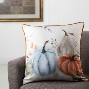 Glitzhome 20" Burlap Fall Pumpkins Pillow Cover Case Thanksgiving Sofa Car Decor - Picture 1 of 12