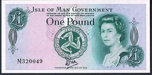 BILLETE DE LA ISLA DE MAN 1 P38 1983 UNC SERIE M - Imagen 1 de 1