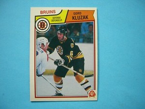 1983/84 O-PEE-CHEE NHL HOCKEY CARD #51 GORD KLUZAK ROOKIE EX/NM NM SHARP!! OPC