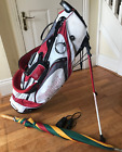 Cleveland Mens 8 Pocket Golf Bag With Stand And With Umbrella + Range Finder