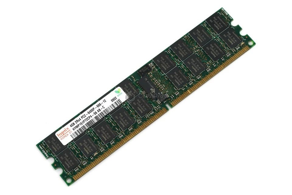 HYMP151P72CP4-S6 HYNIX DDR2 MEMORY 4GB 800 MHz 2RX4 PC2-6400P - Image 1 of 4