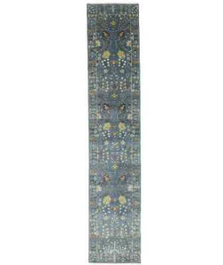 2'5X12'2 ft Handmade Osh Chobi Runner Rug Floral Tree of Life Oriental Carpet - Picture 1 of 17