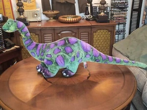 Melissa and Doug Dinosaur Jumbo Apatosaurus Wired Plush Stuffed Animal 40" - Picture 1 of 10
