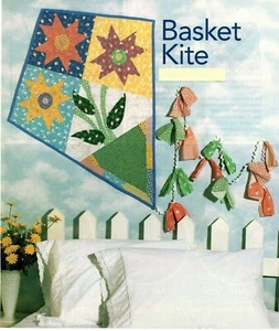 Basket Kite Quilt Pattern Pieced/Applique NM - Imagen 1 de 1