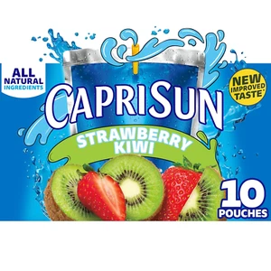Capri Sun Strawberry Kiwi Flavored with Other Natural Flavor Juice Drink Blend, - Picture 1 of 11