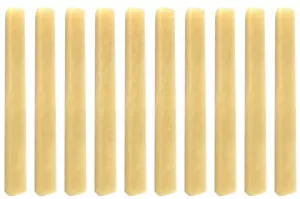 10x Unbleached Bone Saddle Classical Guitar 3 5/32"x1/8"x3/8" (80x3x9mm) Luthier - Picture 1 of 4