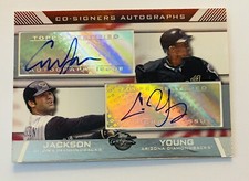 2007 Topps Co-Signers Auto Conor Jackson Chris Young Dual Autograph