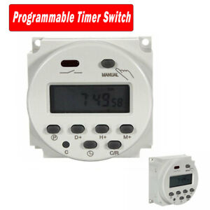 12V Digitaler LCD Timer Programmierbar Zeitschaltuhr Zeitschalter CN101A 16A