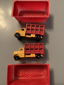 2 X RARE LONE STAR TUF TOTS CATTLE TRUCK LORRY IN PICK A PACK TRAY 1/118 1960s. - Picture 1 of 8