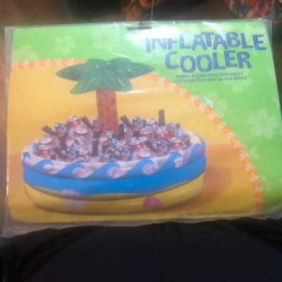 Enfriador de hielo inflable Amscan Palm Tree Oasis picnic fiesta buffet bebidas Foto 1 de 4