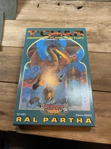 T'Char Dragon of Flame and Fury Box Ral Partha 10-463 Sculptor's Row 1992 25 Mm - Picture 1 of 9