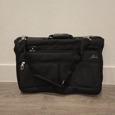 Bolsa de ropa colgante Skyway negra triple pliegue portaequipajes viaje plegable Foto 1 de 4