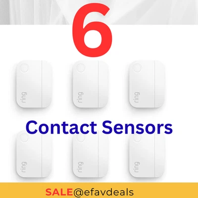 🔥 Ring Alarm White Window And Door Contact Sensor 6 Pack 2nd Gen  🔥 New 🔥 - Image 1 of 4