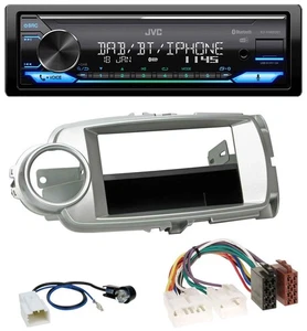JVC Bluetooth DAB USB MP3 Autoradio für Toyota Yaris (11-14) - silber - Bild 1 von 9
